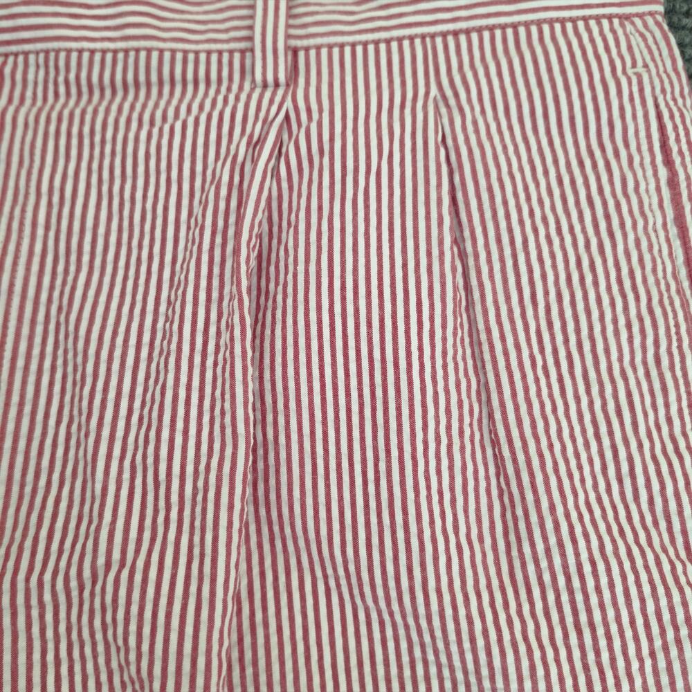 Cutter & Buck Men's Size 40 100% Cotton Red and White Seersucker Shorts - Picture 6 of 10